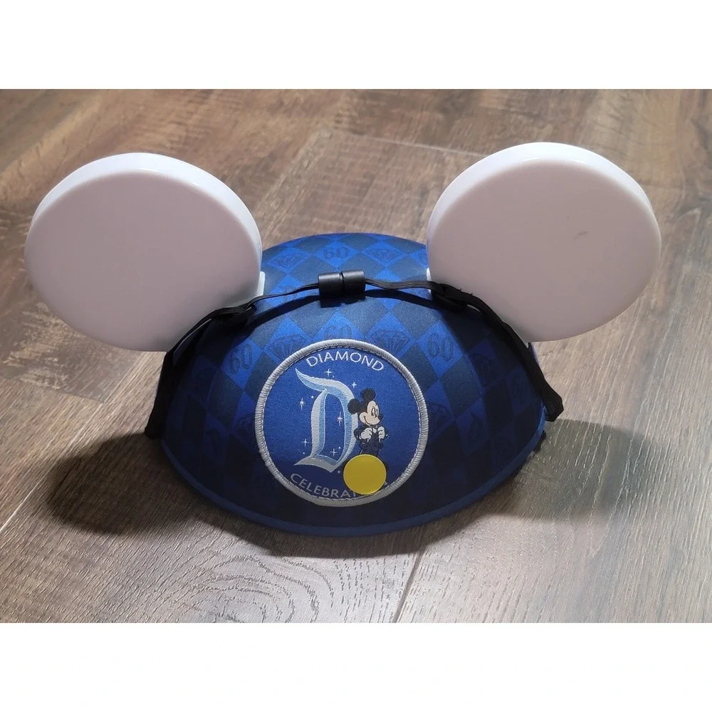 DisneyParks Disneyland 60th Anniversary Diamond Celebration Mickey Ear Hat Youth